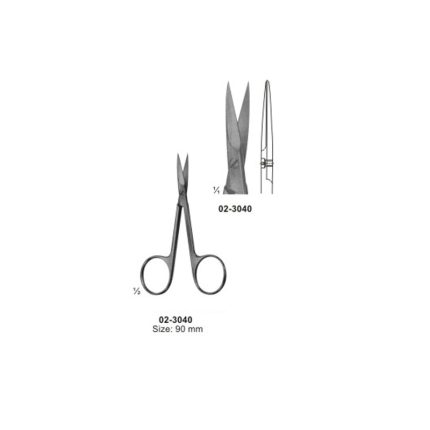 Delicate Scissors Straight 90 mm