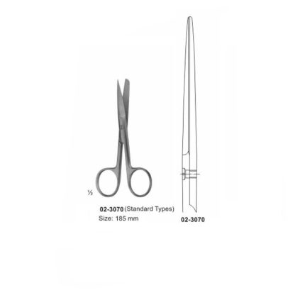 Surgical Scissors Sharp-Blunt Straight 185 mm