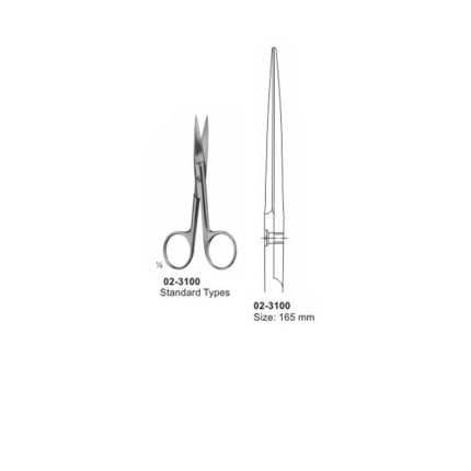 Surgical Operating Scissor Sharp-Sharp Straight 165 mm