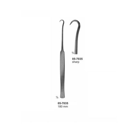 Tracheal Hooks Sharp 180 mm