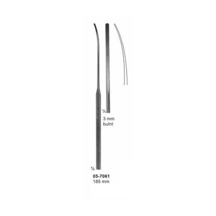 Vascular Spatulas Bulnt 3mm  Length 185 mm