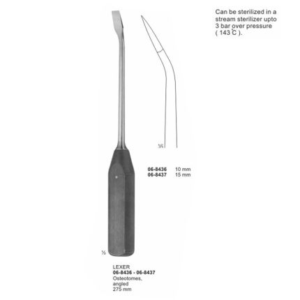 Lexer Osteotomes Angled 275 mm