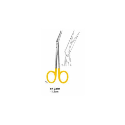 Vessel Scissor With TC Inserts Angled Sharp 11.5 cm